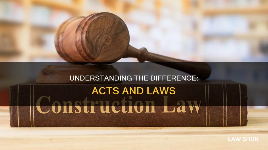 how is an act different from a law