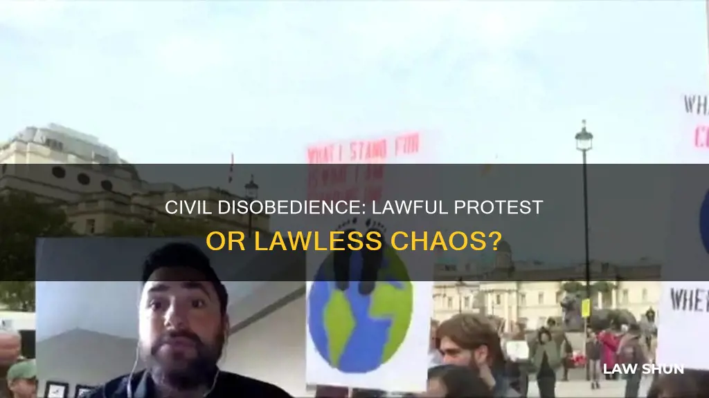 how is civil disobedience different from merely breaking the law