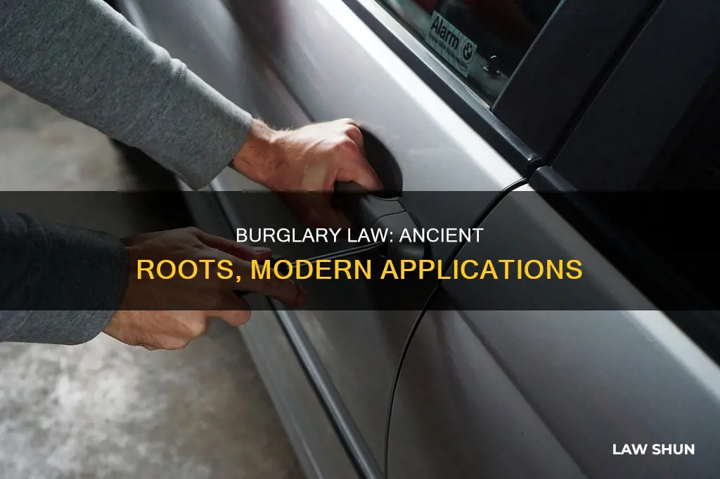 how is common law burglary similar to modern law