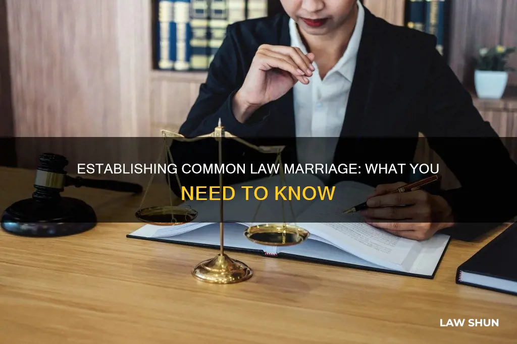 how is common law marriage established
