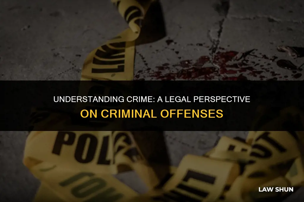 how is crime defined by law
