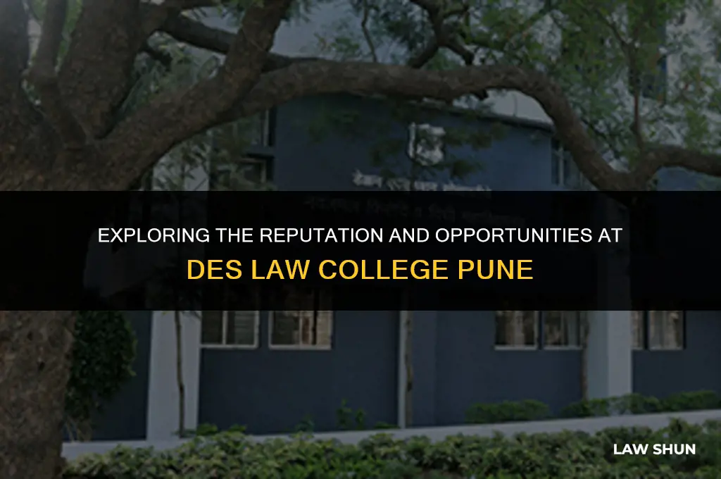 how is des law college pune