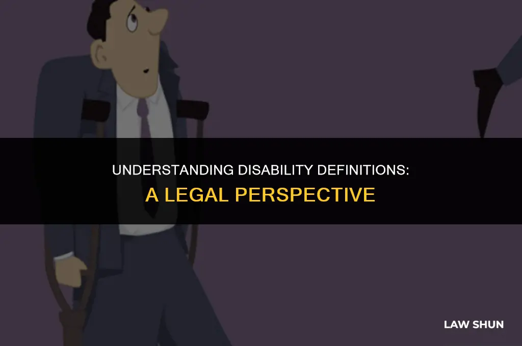 how is disability defined by law