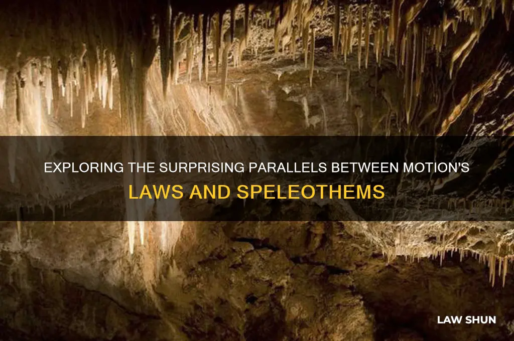 how is force and laws of motion similar to speleothems