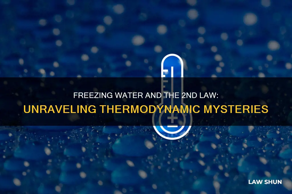 how is freezing water possible with 2nd law of thermodynamics