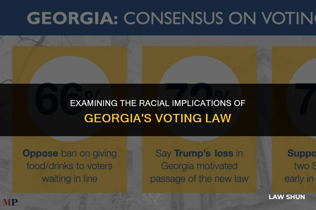 how is ga voting law racist