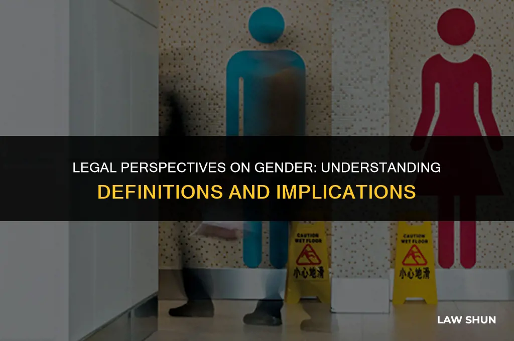 how is gender defined by law