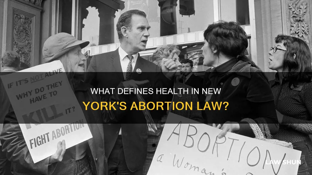 how is health dedined in ny abortion law