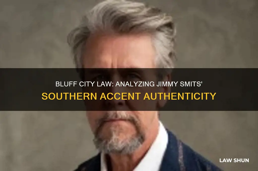 how is jimmy smits southern accent in bluff city law