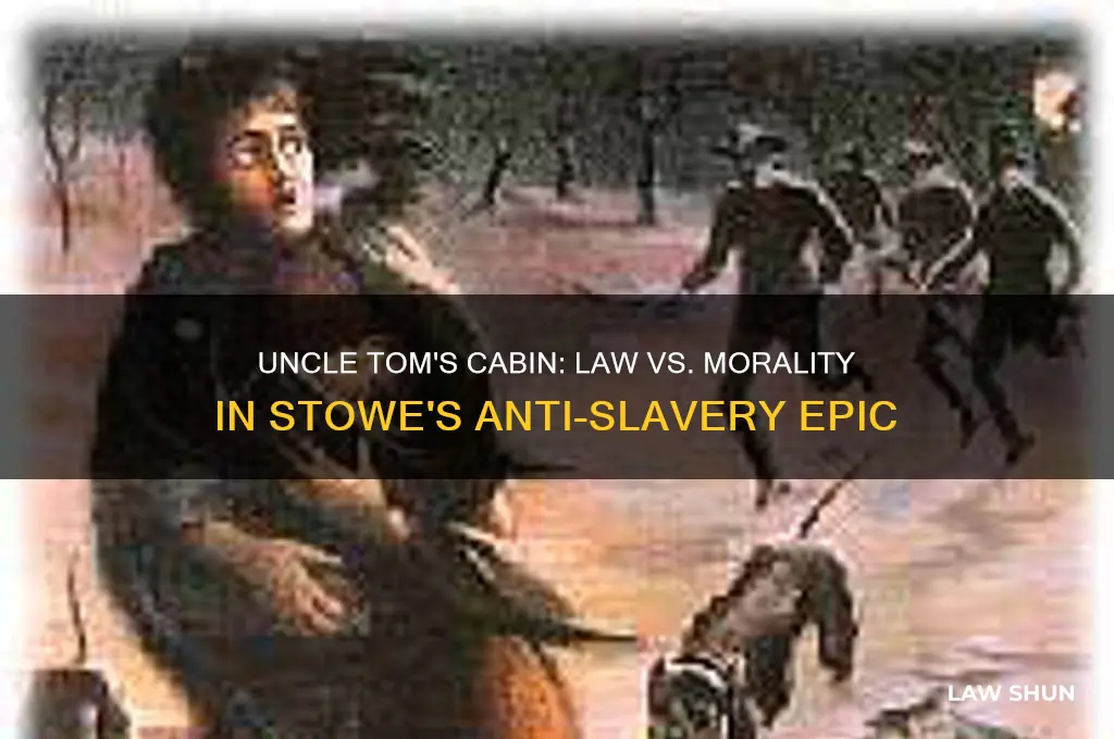 how is law vs morality shown in uncle tom