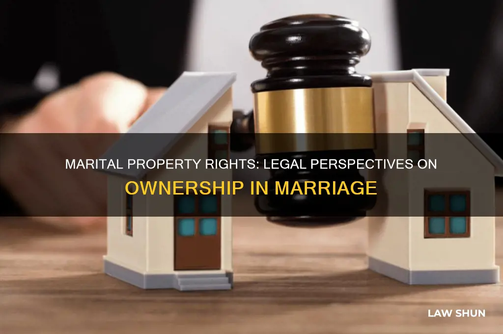 how is property viewed by the law when married