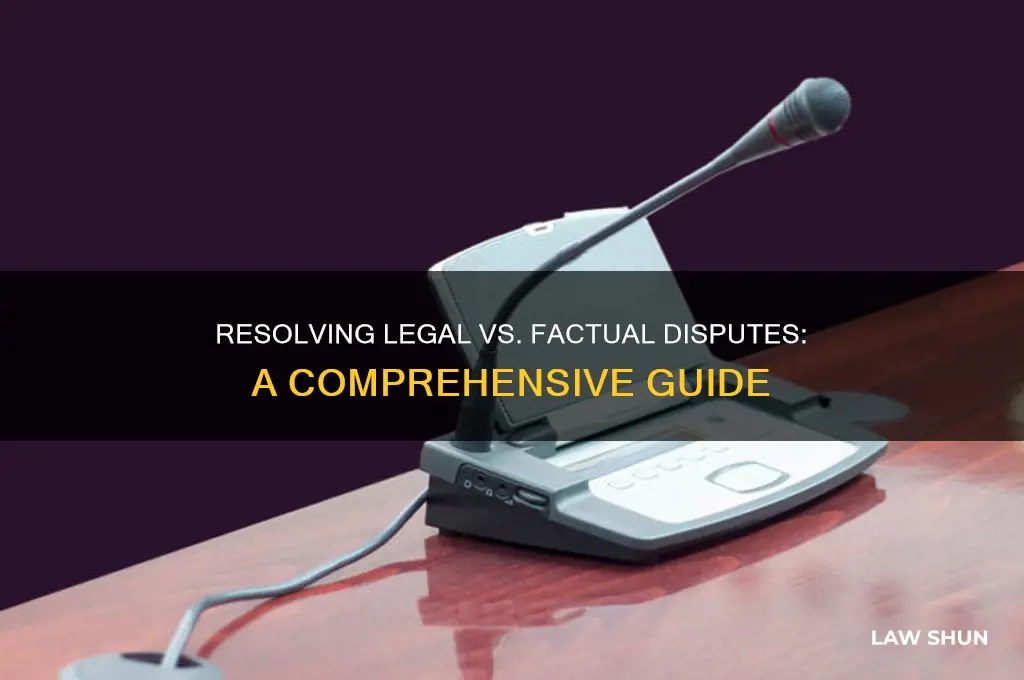 how is question of law and question of fact resolved