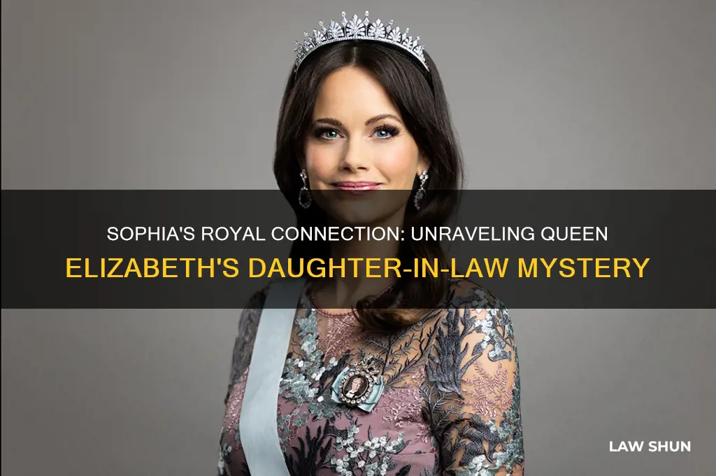 how is sophia queen elizabeths daughter in law