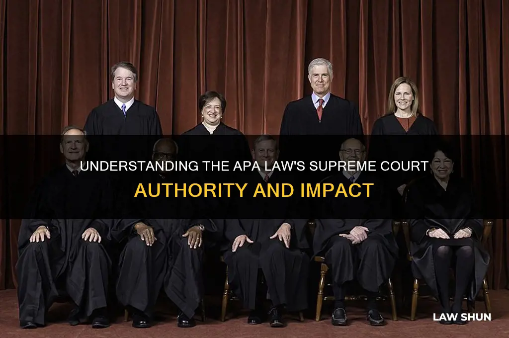 how is the apa law supreme court