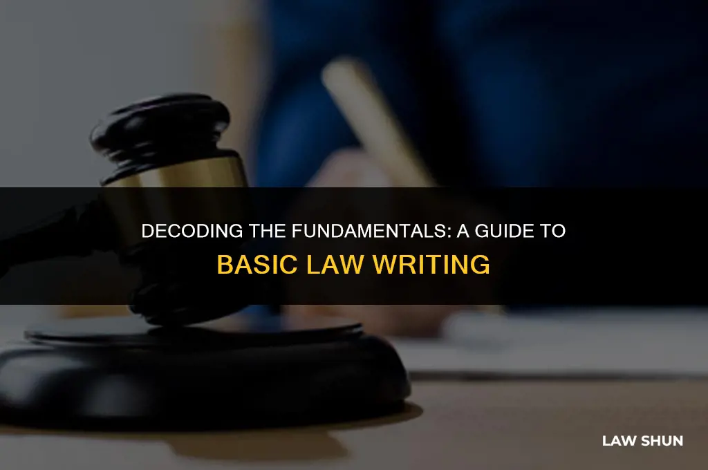 how is the basic law written