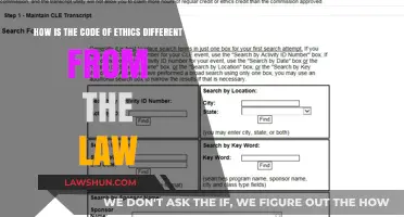 Ethics and Law: What's the Difference?