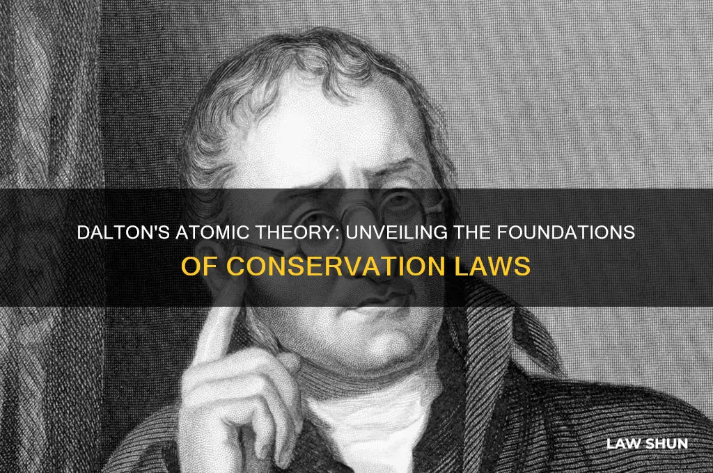 how is the conservation law explained by dalton