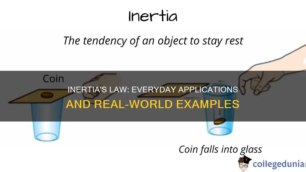 how is the law of inertia applied to everyday situations