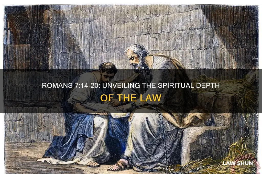 how is the law spiritual in romans 7 14 20