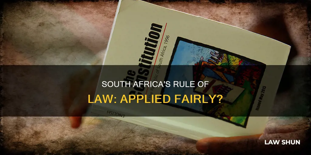 how is the rule of law applied in south africa