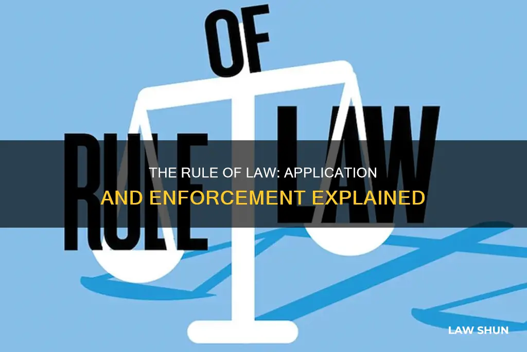 how is the rule of law applied