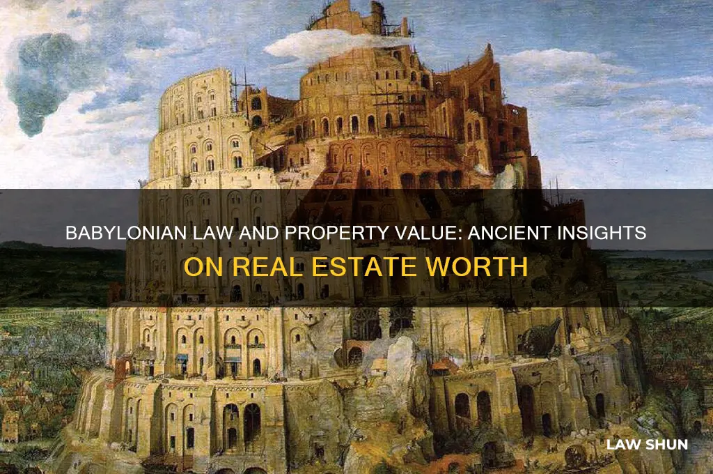 how is the value of property reflected in babylonian law