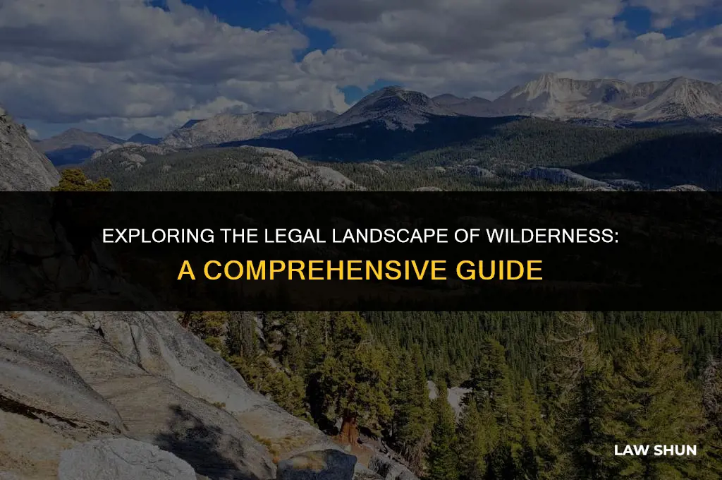 how is wilderness defined by law