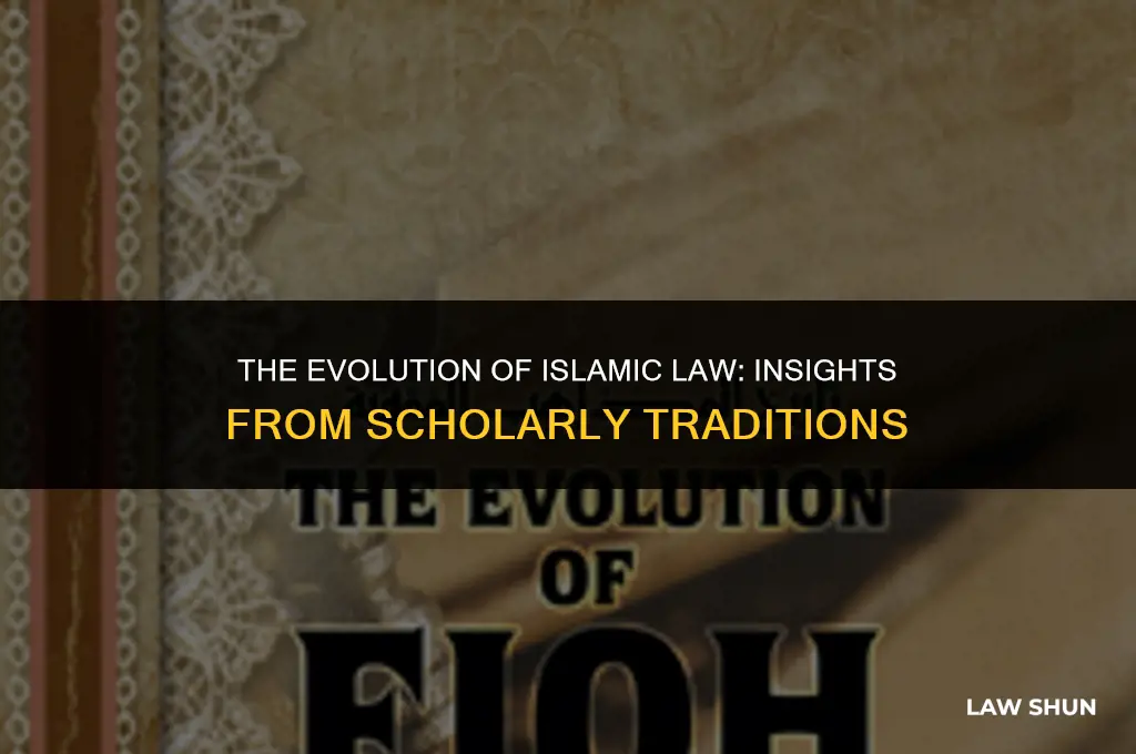 how islamic law developed from scholars