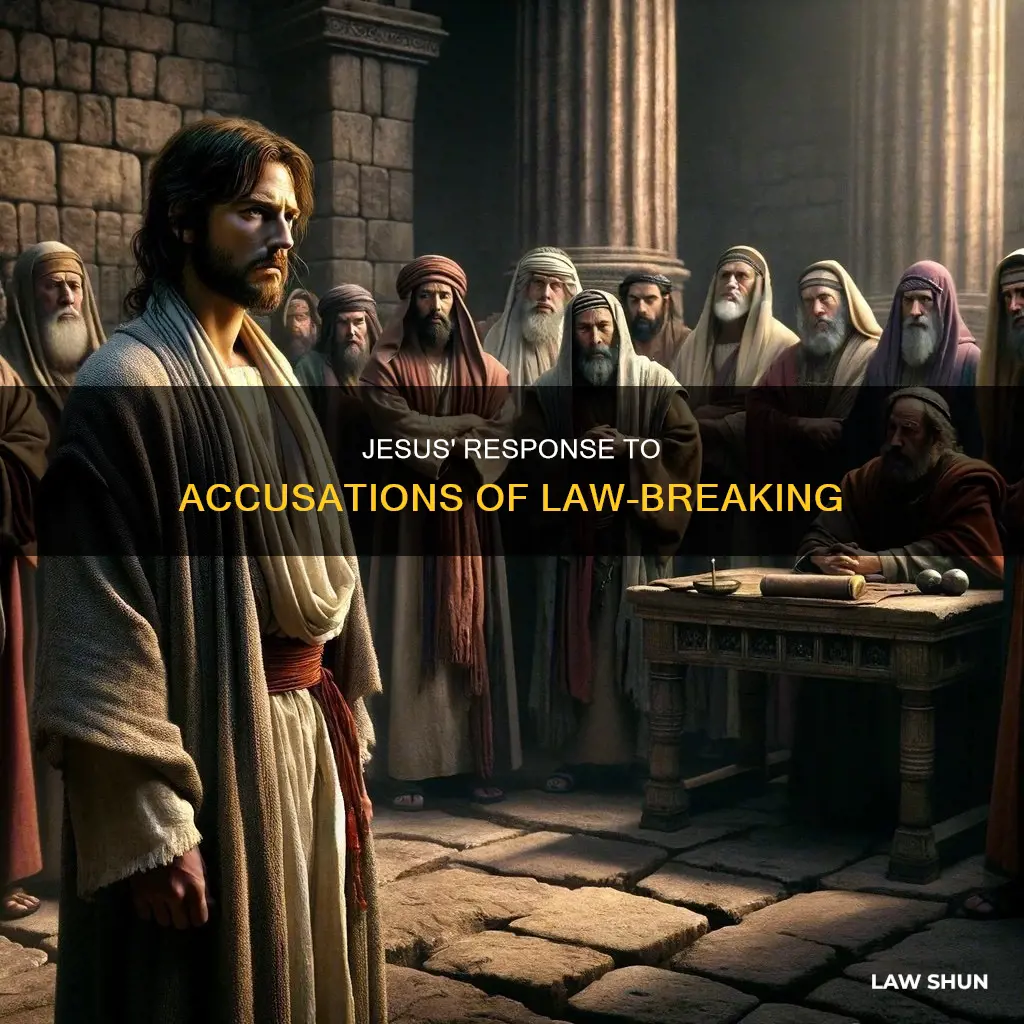 how jesus responded when accused of breaking the law