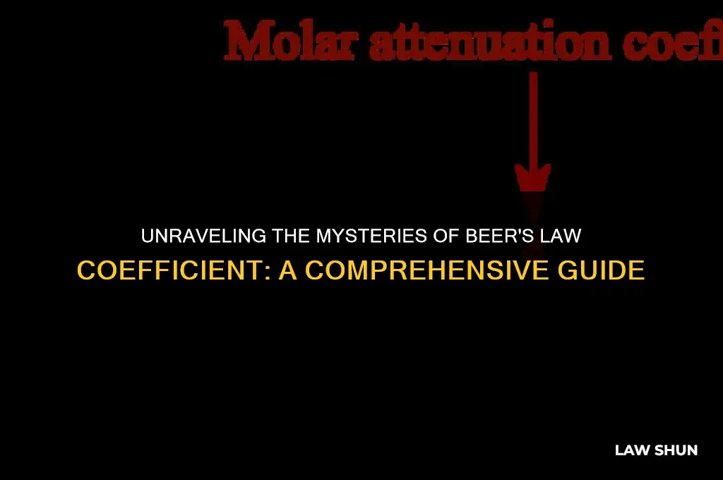 how large is beers law coefficient