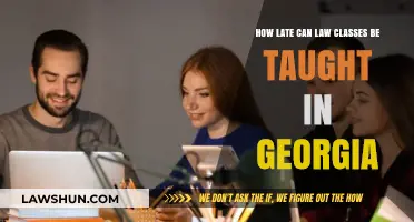 Georgia Law Classes: What's the Latest Start Time?