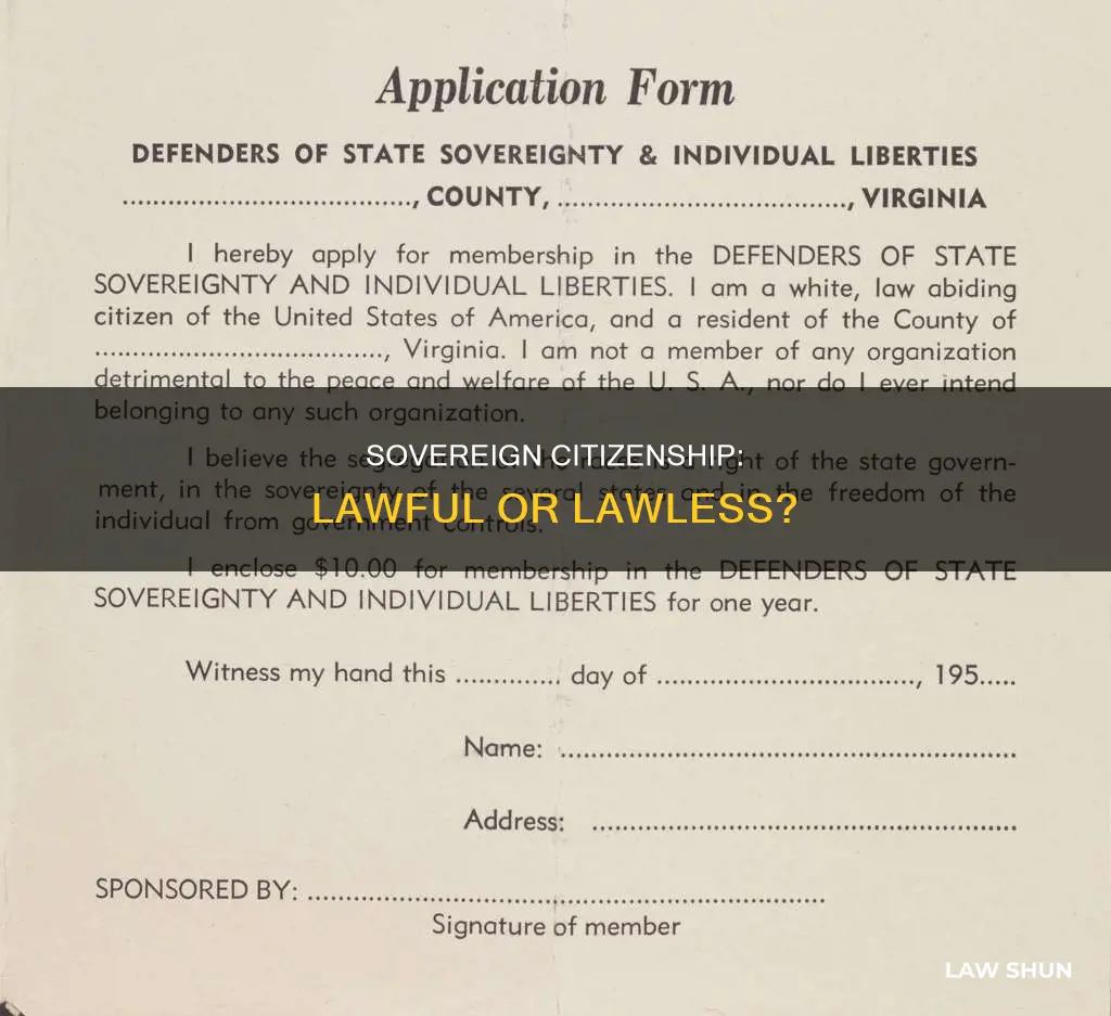 how law apply to sovereign citizenship