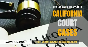 California Court Cases: Law Review Cite Applications