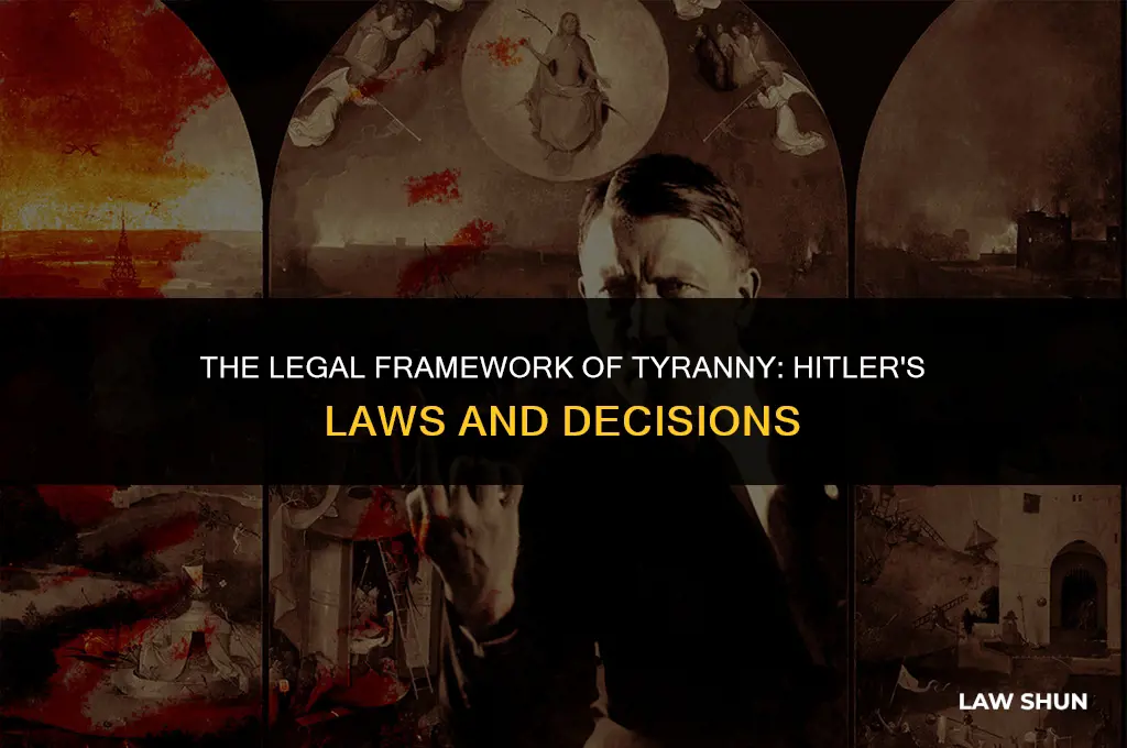 how laws decisions were by hitler