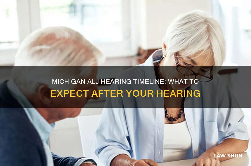 how long after administrative law judge hearing michigan