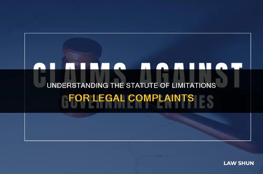 how long are legal complaints law