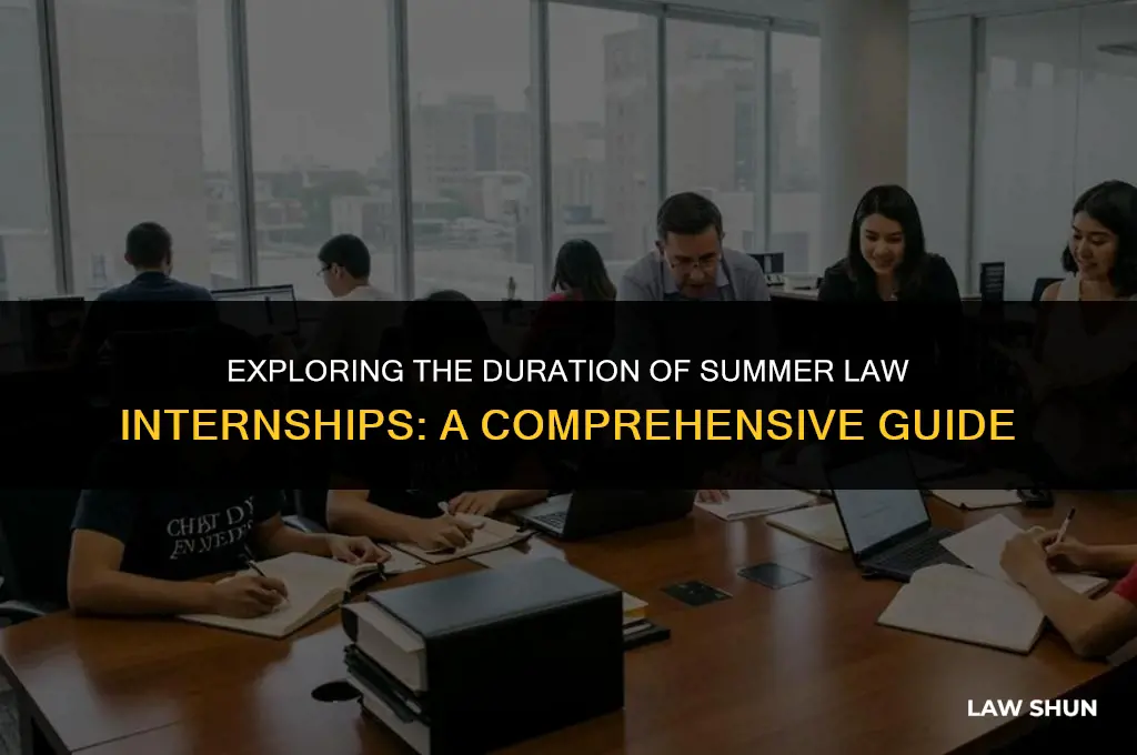 how long are summer law internships