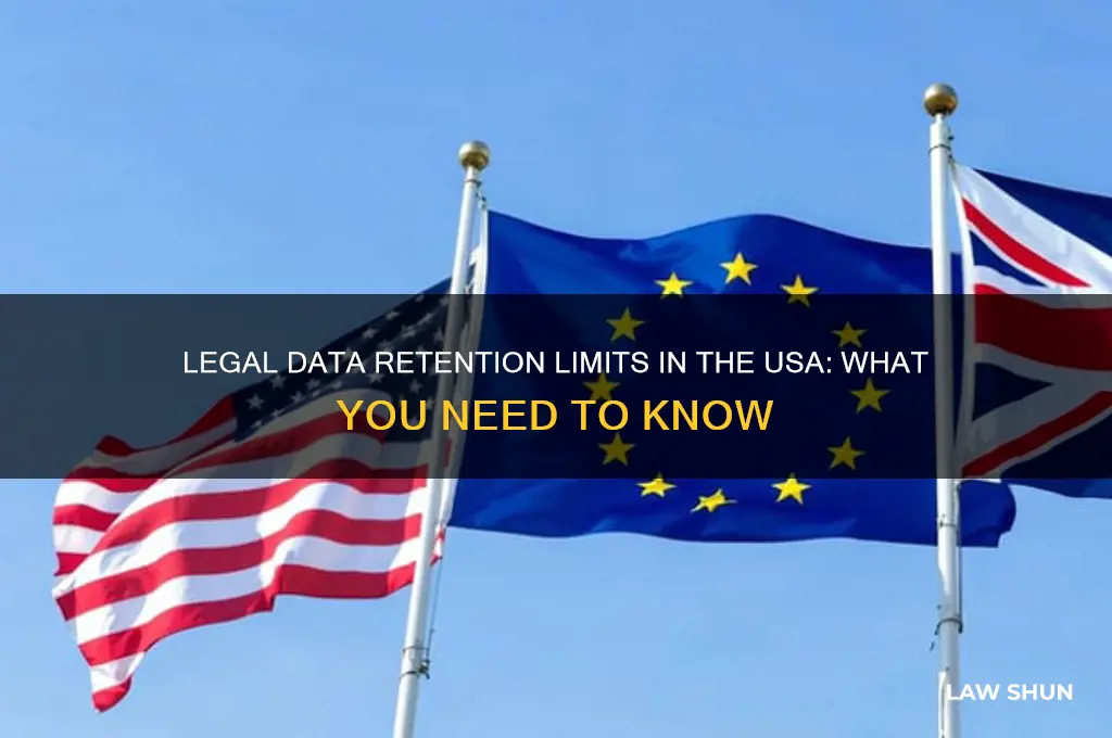 how long data should be retain by law in usa