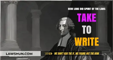 The Lengthy Creation of Spirit of the Laws: A Historical Insight
