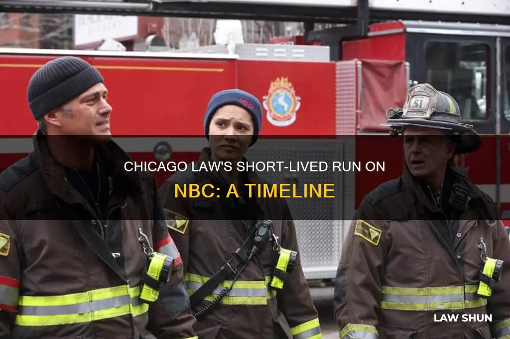 how long did the nbc show chicago law run for