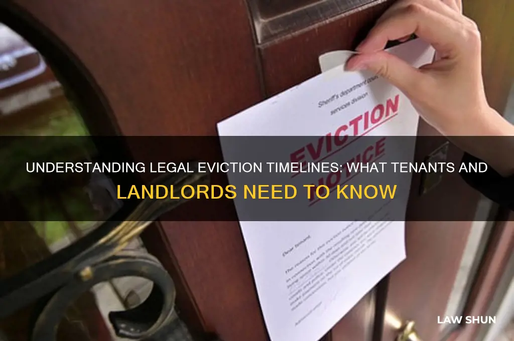 how long do you have by law is an eviction