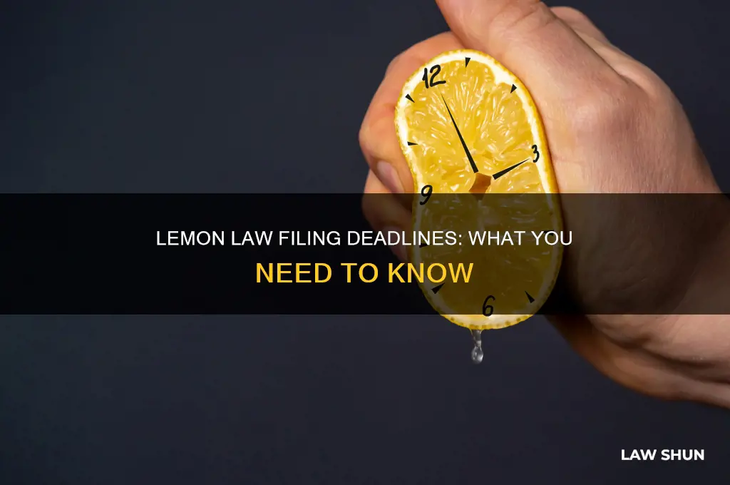 how long do you have to file a lemon law