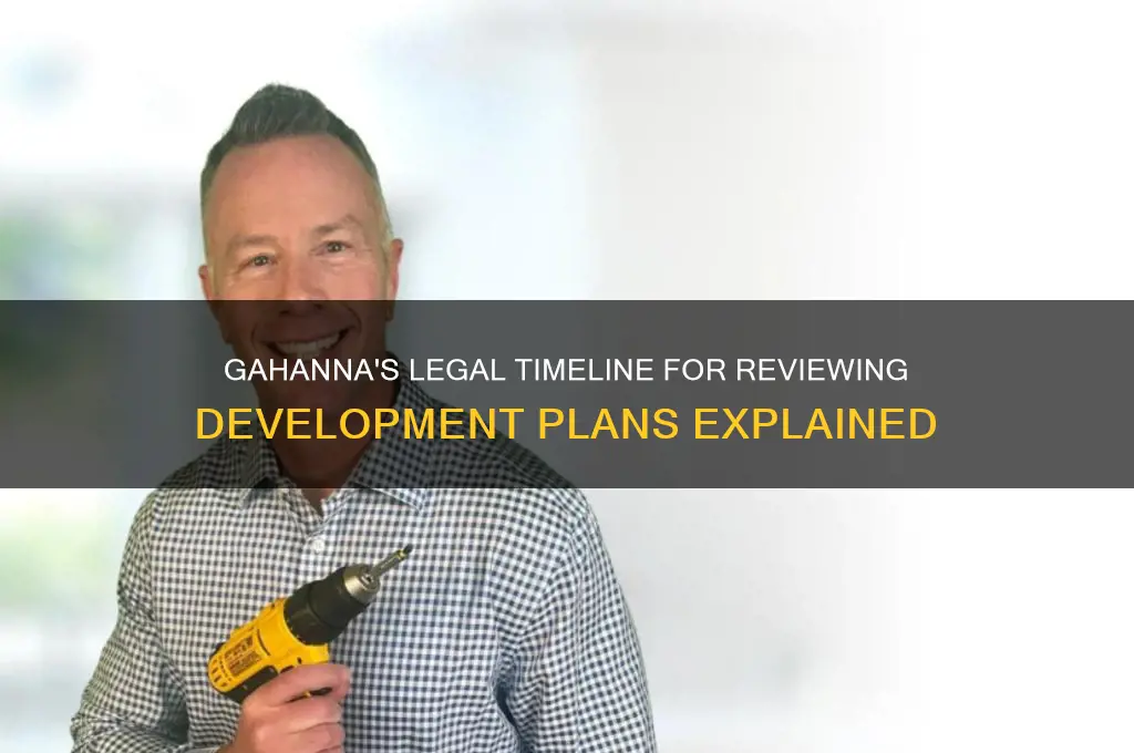 how long does gahanna have by law to review plans
