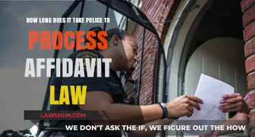 Understanding Police Processing Time for Affidavits Under Law
