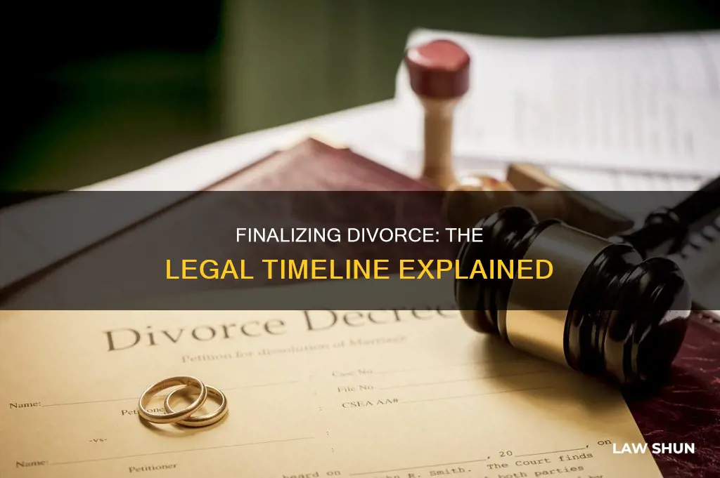 how long does it take to become law divorce