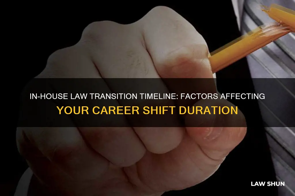 how long does it take to go in house law
