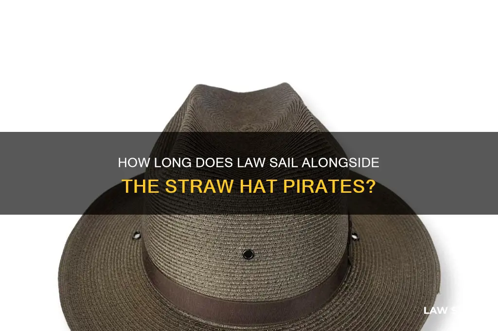 how long does law sail with the straw hat pirates