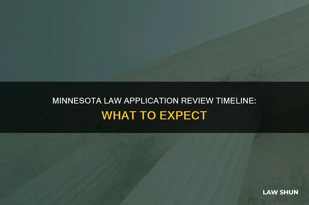 how long does minnesota law take to review an application