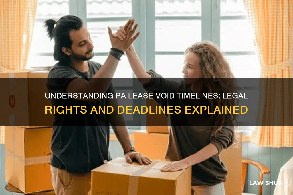 how long does pa law give to void a lease