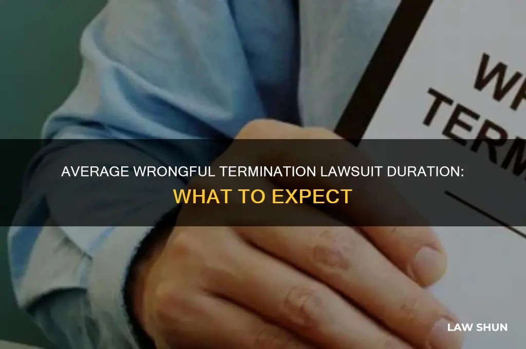 how long does the average wrong termination law suite take